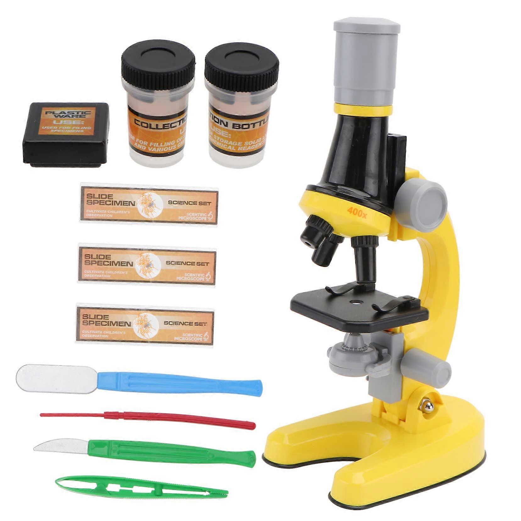 Kids Microscope with Dual Function Magnifier Adjustable Viewing Angle Educational Science Toy