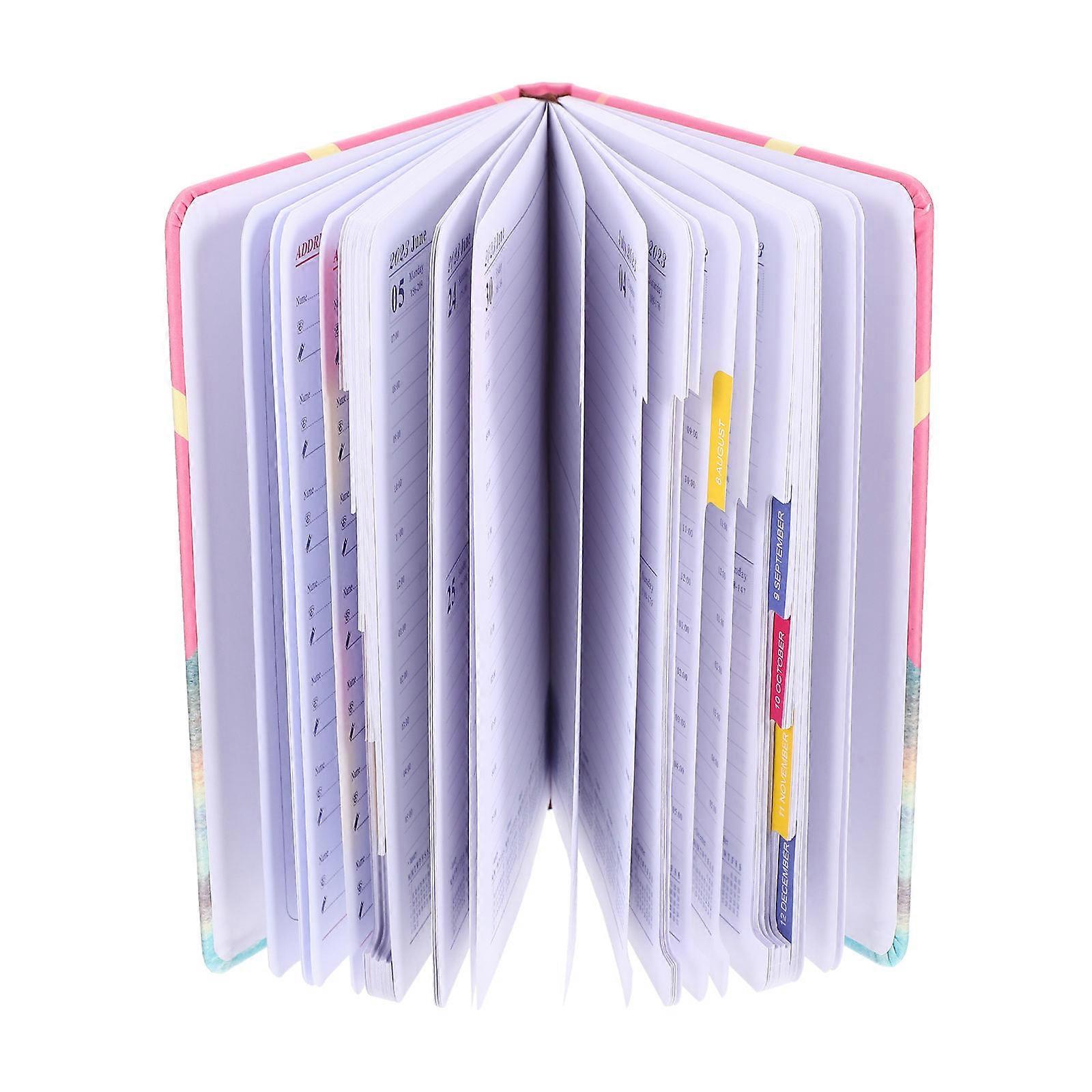 Daily Planner Schedule Planning Notebook for Office Use 4Pcs Pink Set