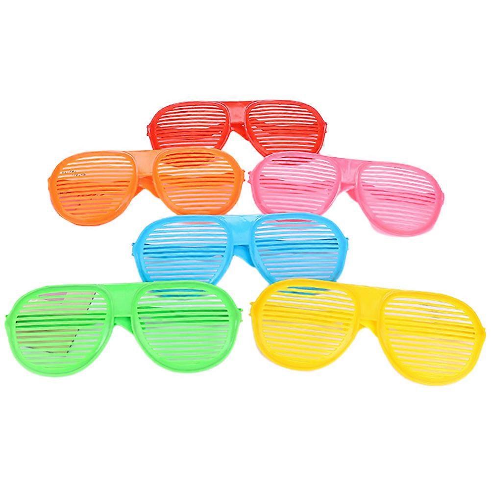 Shutter Glasses Oversized Plastic Eyeglasses for Party Decoration 6Pcs