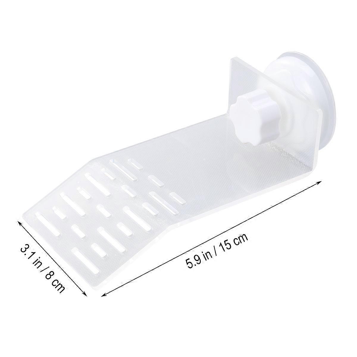 White Acrylic Turtle Dock Basking Platform for Turtle Use with Suction Cups