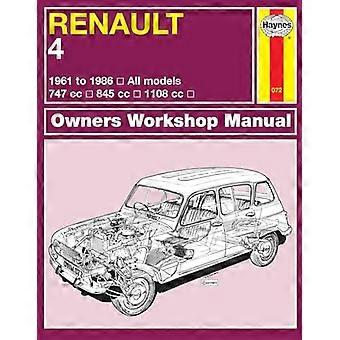 Manuale di officina Renault 4 proprietari: 61-86 (Haynes servizio e manuali di riparazione)