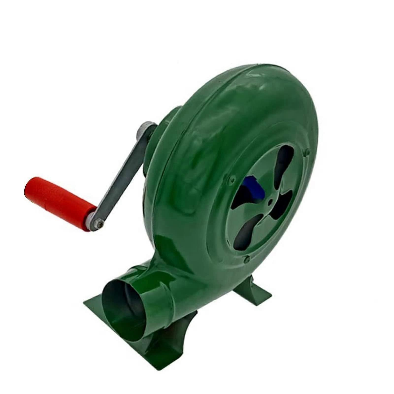 Manual BBQ Blower Hand Crank Forge Blower for Grill and Blacksmith Forge with Consistent Power Output