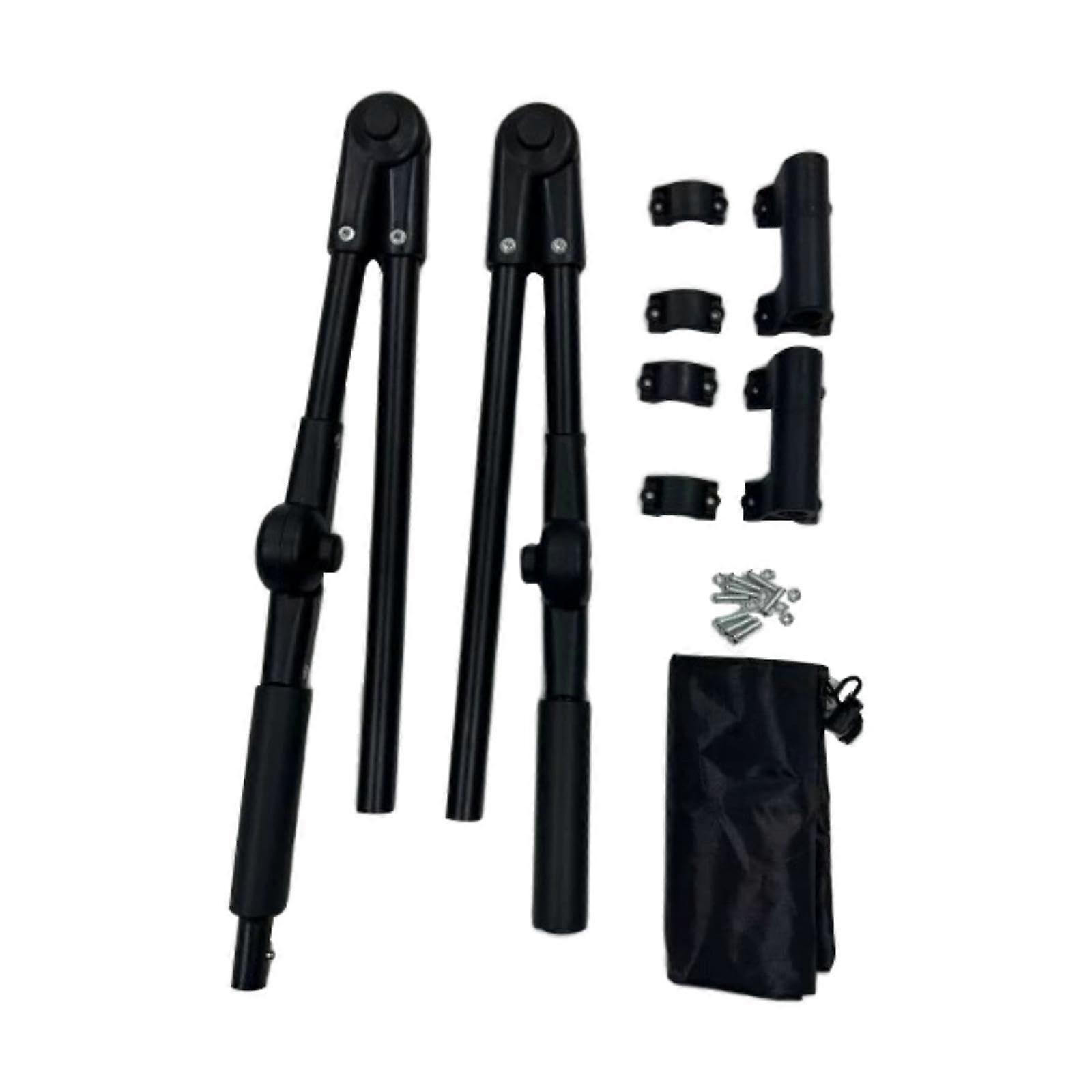 Folding Wagon Handle Replacement with Foldable Push Pull Design for Camping and Garden Carts