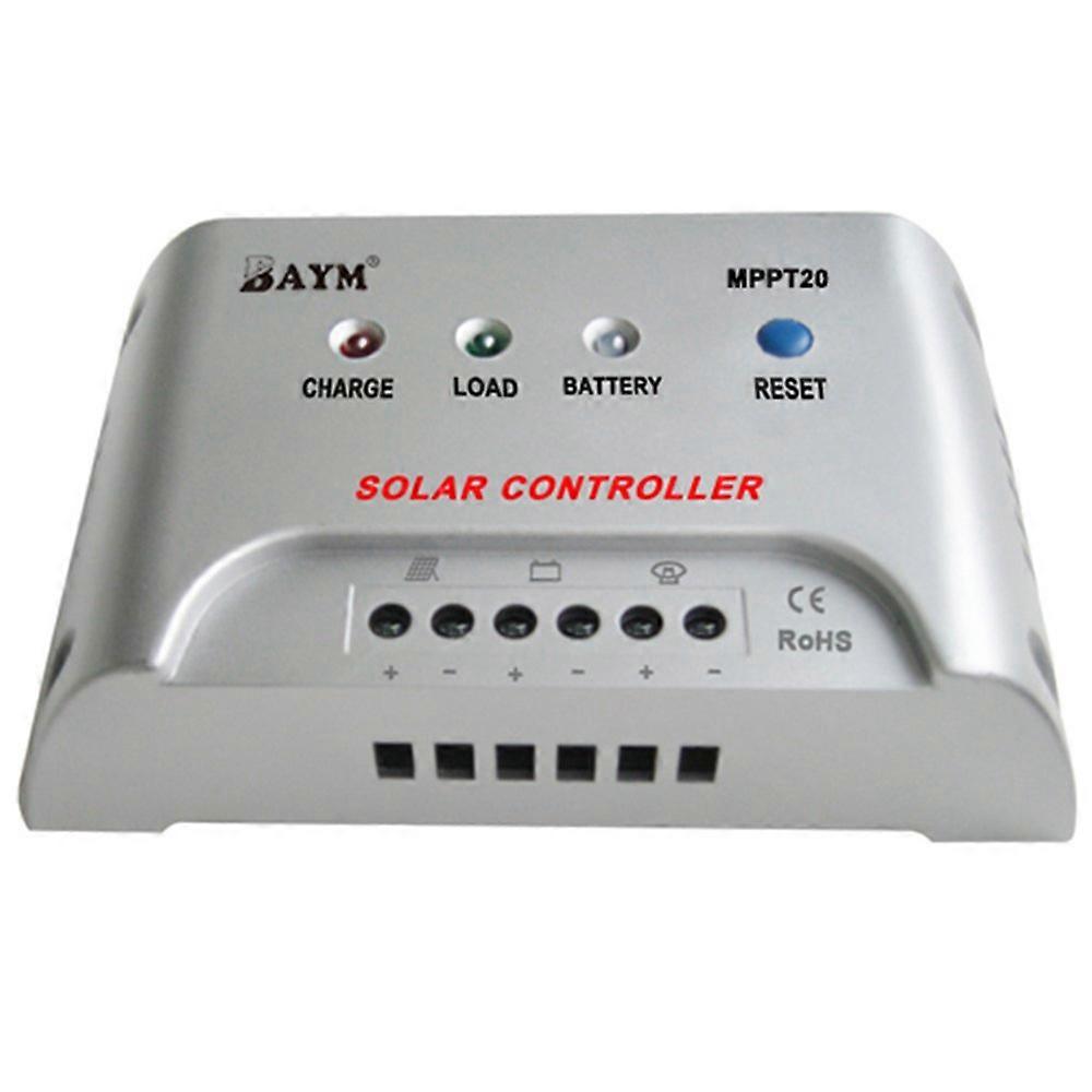 20A MPPT Solar Charge Controller 12V 24V Auto Switch for Fast Battery Charging Off Grid Systems