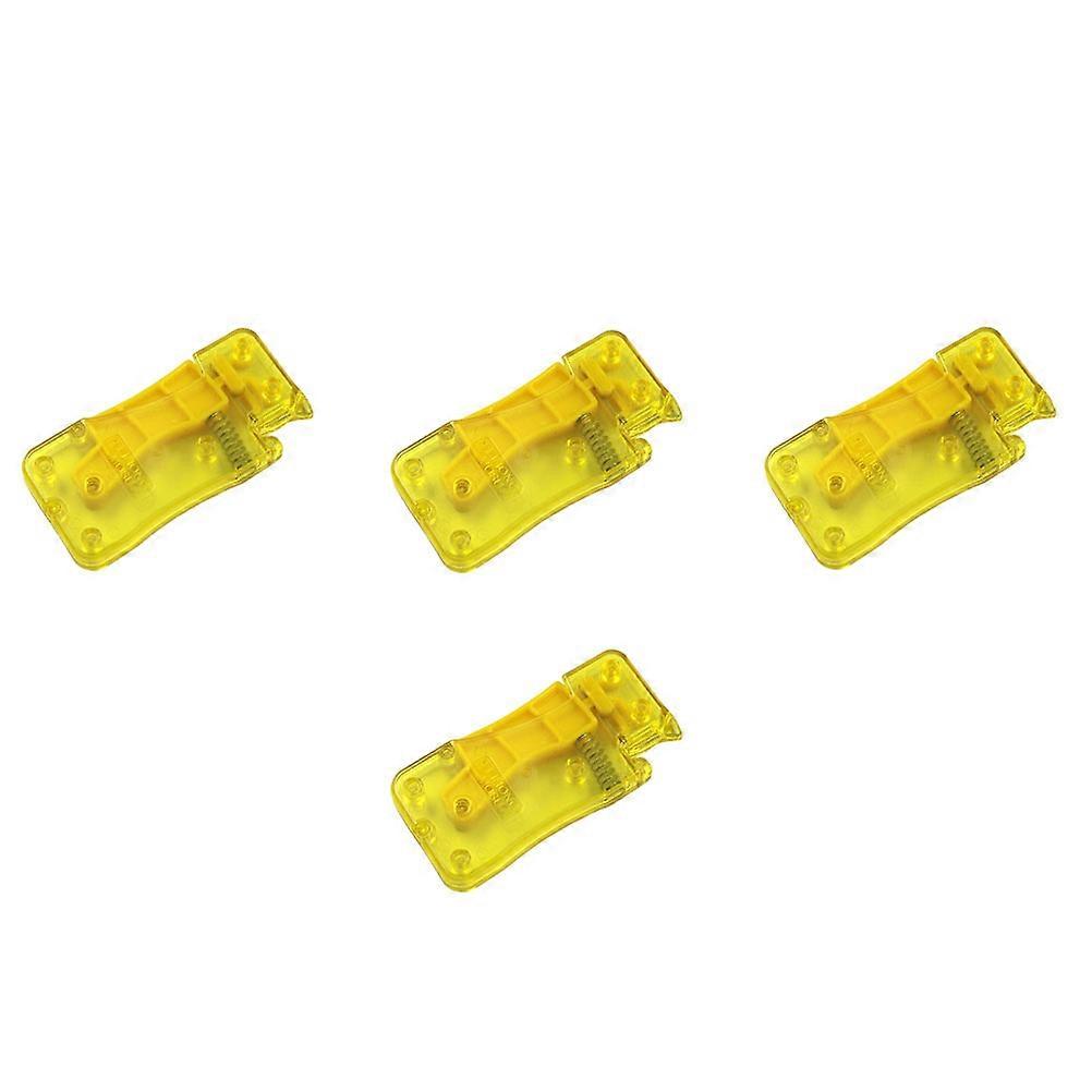 Threader Tool for Sewing Needle Hand Sewing 4Pcs Yellow Plastic Accessory
