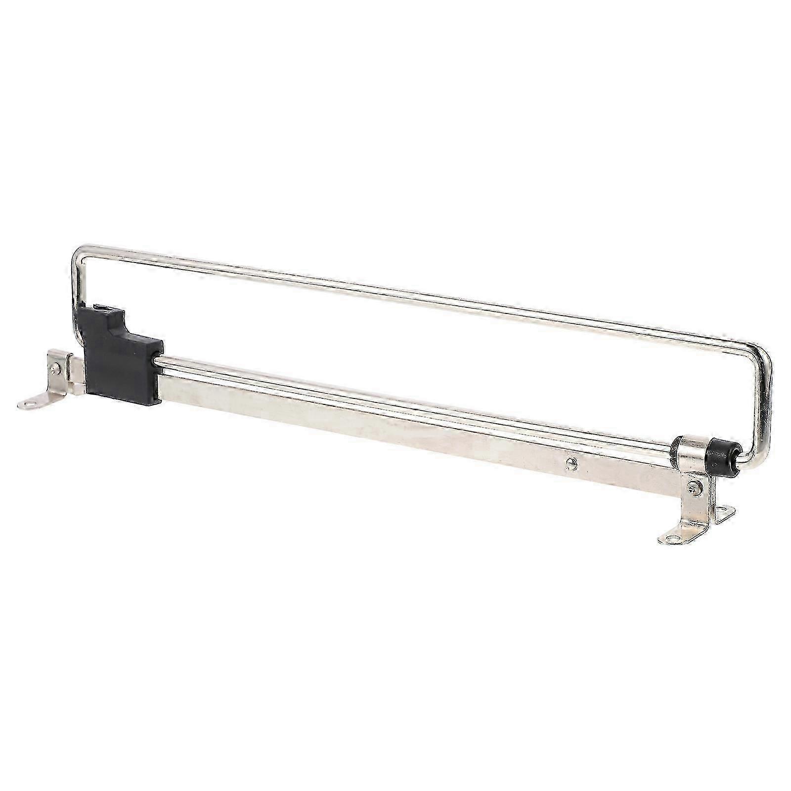 Adjustable Wardrobe Clothes Hanging Rail, Silver, Iron and Plastic, Space-Saving Storage