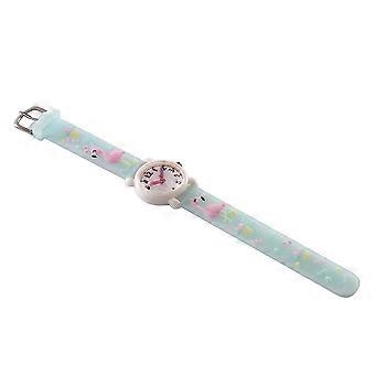 Orologio da polso impermeabile con motivo a fenicotteri 3D per bambini, 1 pezzo