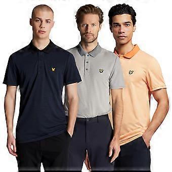 Lyle & Scott Mens Light Microstripe Eagle Logo Golf Polotröja
