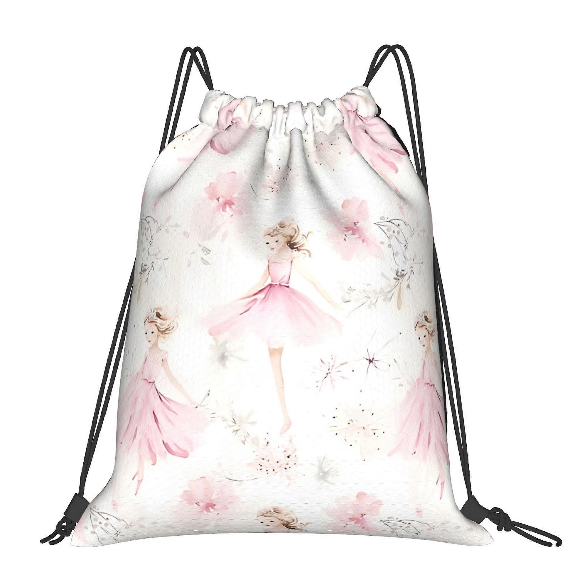 Little Balerina A Drawstring Backpack-Cqazw