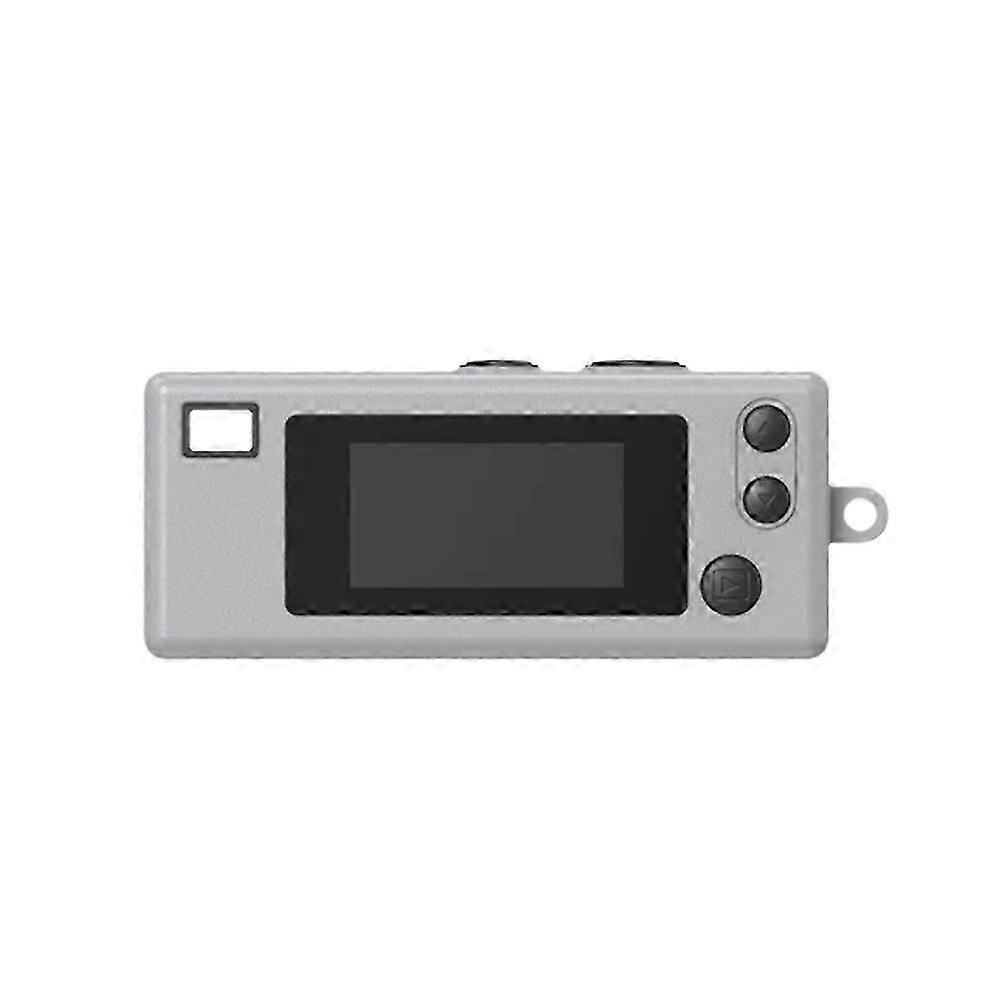 Charma Digital Camera Keychain, Multifunctional Keyring, Camera Pendant, Grey