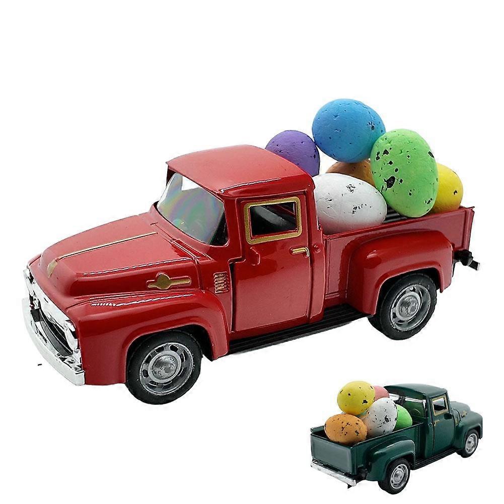 Die Cast Vintage Truck Model 1:32 Scale Easter Egg Decoration