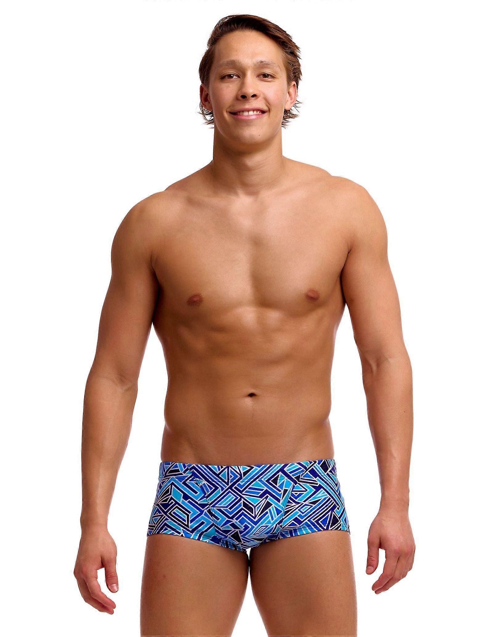 Funky Trunks Blue Bits Klassische Badehose - Blau