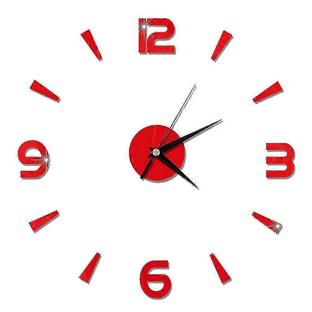 3D Wall Clock Acrylic DIY Frameless Wall Clock for Time Keeping