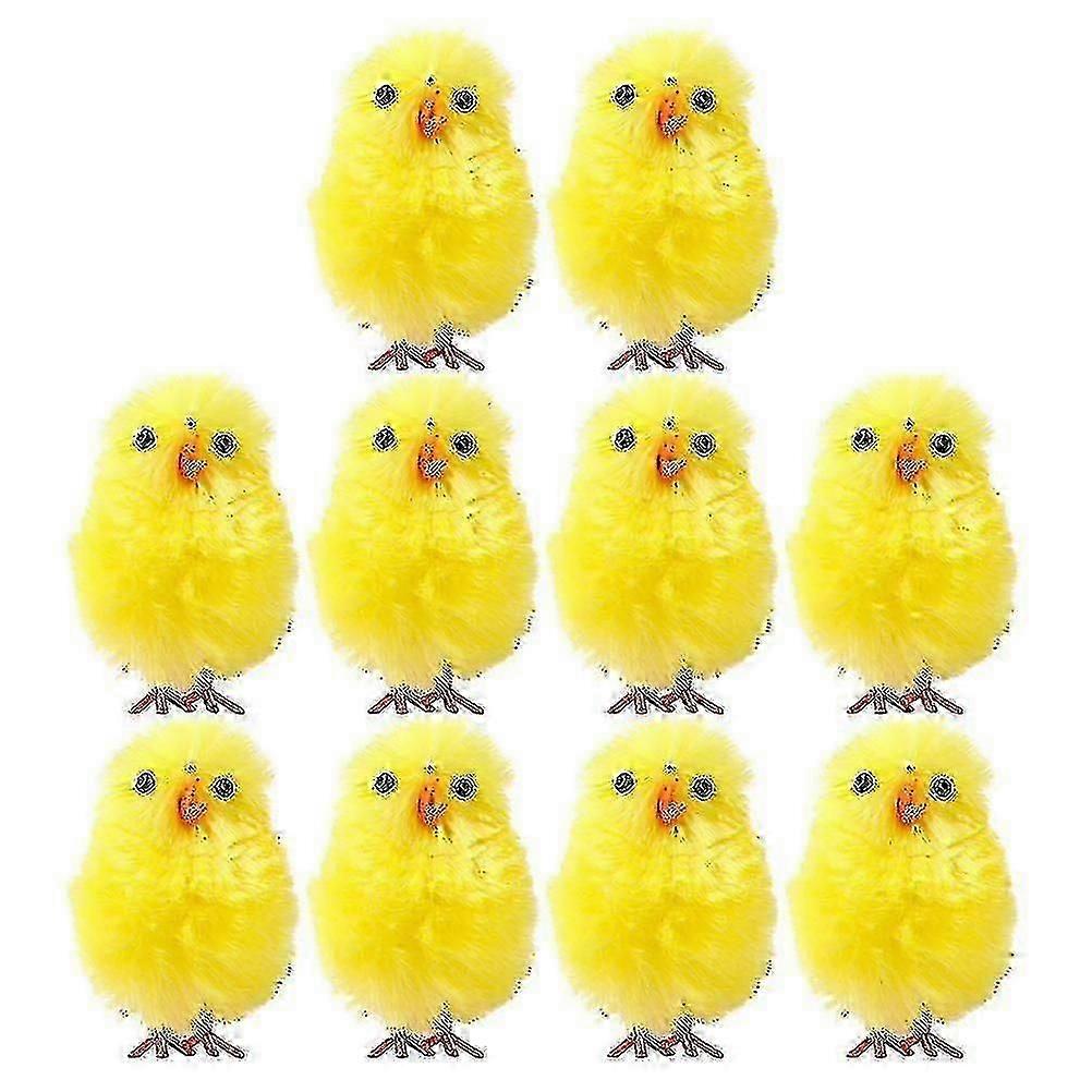 36pcs Mini Easter Chicken Easter Chicken Easter Scene Decoration Party Supply,l