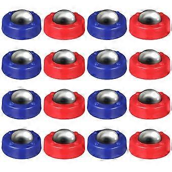 16Pcs Kinder Party Tabletop Schiebe Pucks Tabelle Fußball Spiel Roll Perlen Curling Rollen