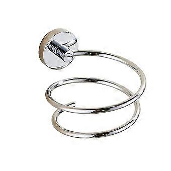 Hair Dryer Holder Rack Wall Mount Spiral Spring Dryer Holder