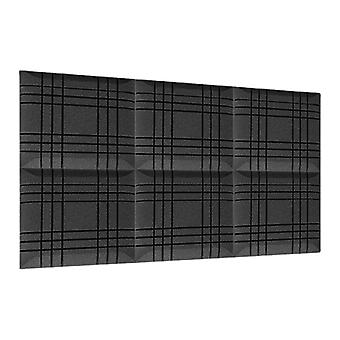 6 Pcs 3d Big Cube Preto 5 cm de Espessura Espuma à Prova de Som Espuma de Estúdio Painel de Parede Acústico Telha