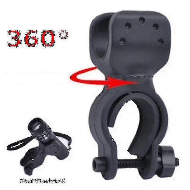 Bicycle Universal 360 Degree Rotating Clip Led Flashlight