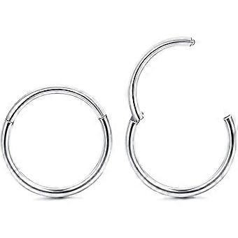 KATEA 1Pair 20G RVS Scharnierende Clicker Segment Neus Ring Hoepels Helix Daith Kraakbeen Tragus Sleeper Oorbellen Body Piercing