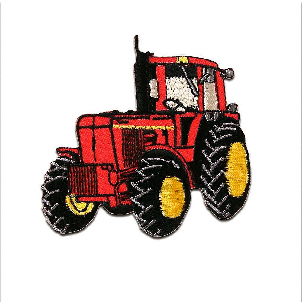 Patch - Tractor - red - 7,3x7,5cm - Iron-on patches