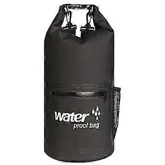 10l / 20l waterdichte droge tas met ritszak mesh pouch verdikte roll-top sluiting opbergrugzak voor zwemmen