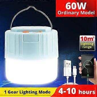 Rechargeable Solar Camping Lantern with Remote, Waterproof LED Tent Light, USB Charging(W511 Non-Solar)