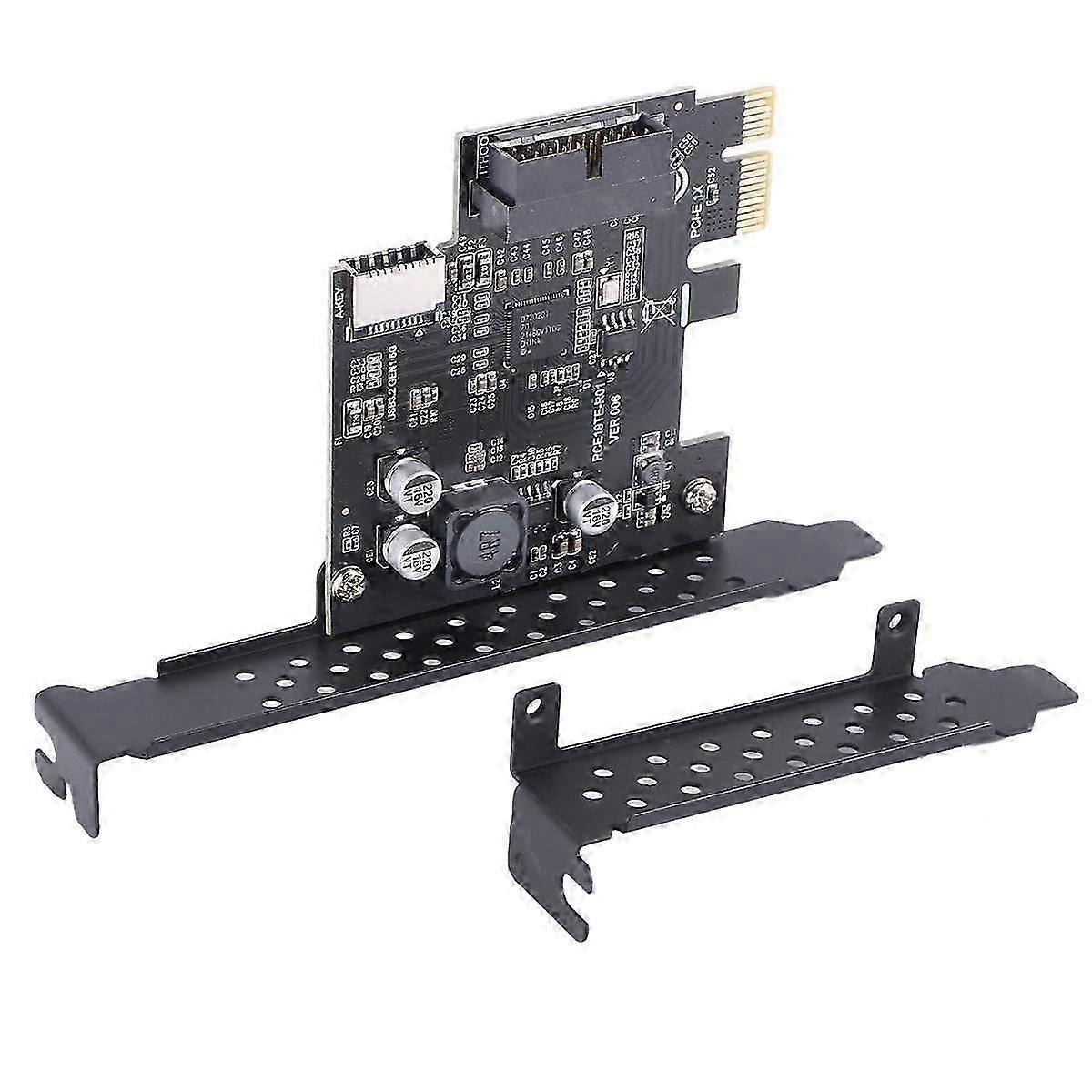 PCI-E 1X a USB 3.2 GEN1 5Gbps 20Pin Front Panel Header (A Type-C Front Panel Header) Panel frontal