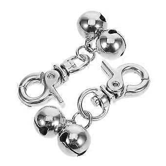 Pet Collar Bell Pendant Stainless Steel for Dogs and Cats 4Pcs Accessories