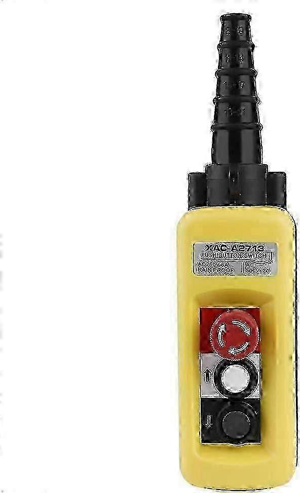 Hoist Control Switch with Emergency Stop  2-Button Suspension Controller for Chain Hoist