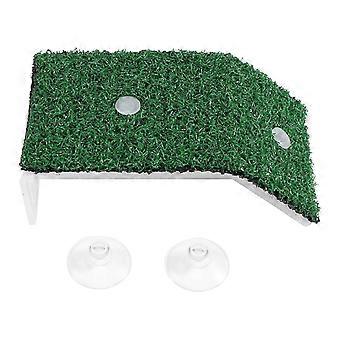 Schildkröten-Sonnenplattform, Grasschildkrötenrampe für Schildkrötenbecken, Reptil S