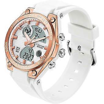 Damen Sport Digitaluhren Armbanduhr für Frauen mit wasserdichtem Dual Time Date Leuchtende Hintergrundbeleuchtung Woche Alarm Stoppuhr