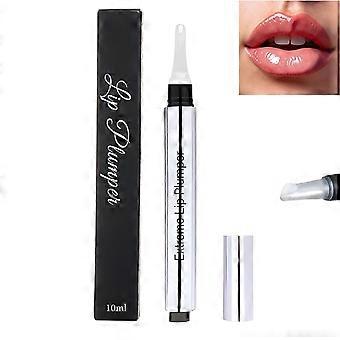 Extremes Lippenvergrößerungsserum 10 ml – Feuchtigkeitsspendendes Lippenserum mit Soforteffekt – Lippenöl für vollere Lippen, Make-up-Grundlage, klebt nicht und trocknet die Lippen nicht aus