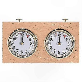 Digital Chess Clock, Professional Portable Count Up/Down Timer with Wooden Case