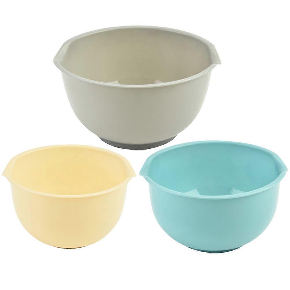 Multi-Function Serving Bowl 3Pcs Stackable Mixing Bowl for Kitchen
