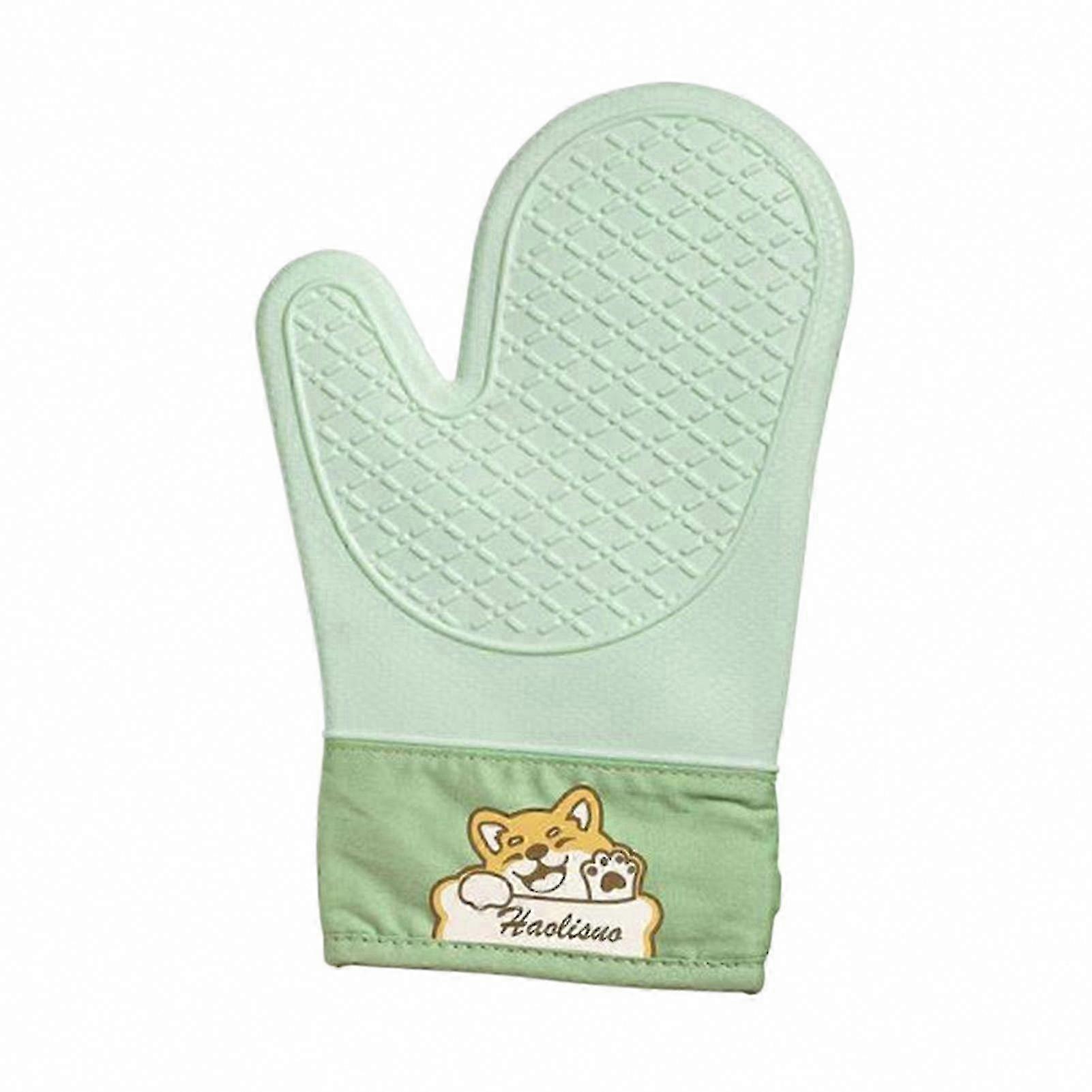 High-Temperature Resistant Silicone Baking Gloves, Waterproof for Oven & Kitchen Use