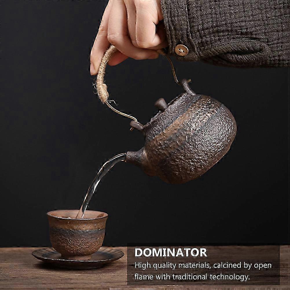 Dark Brown Ceramic Teapot 220ml