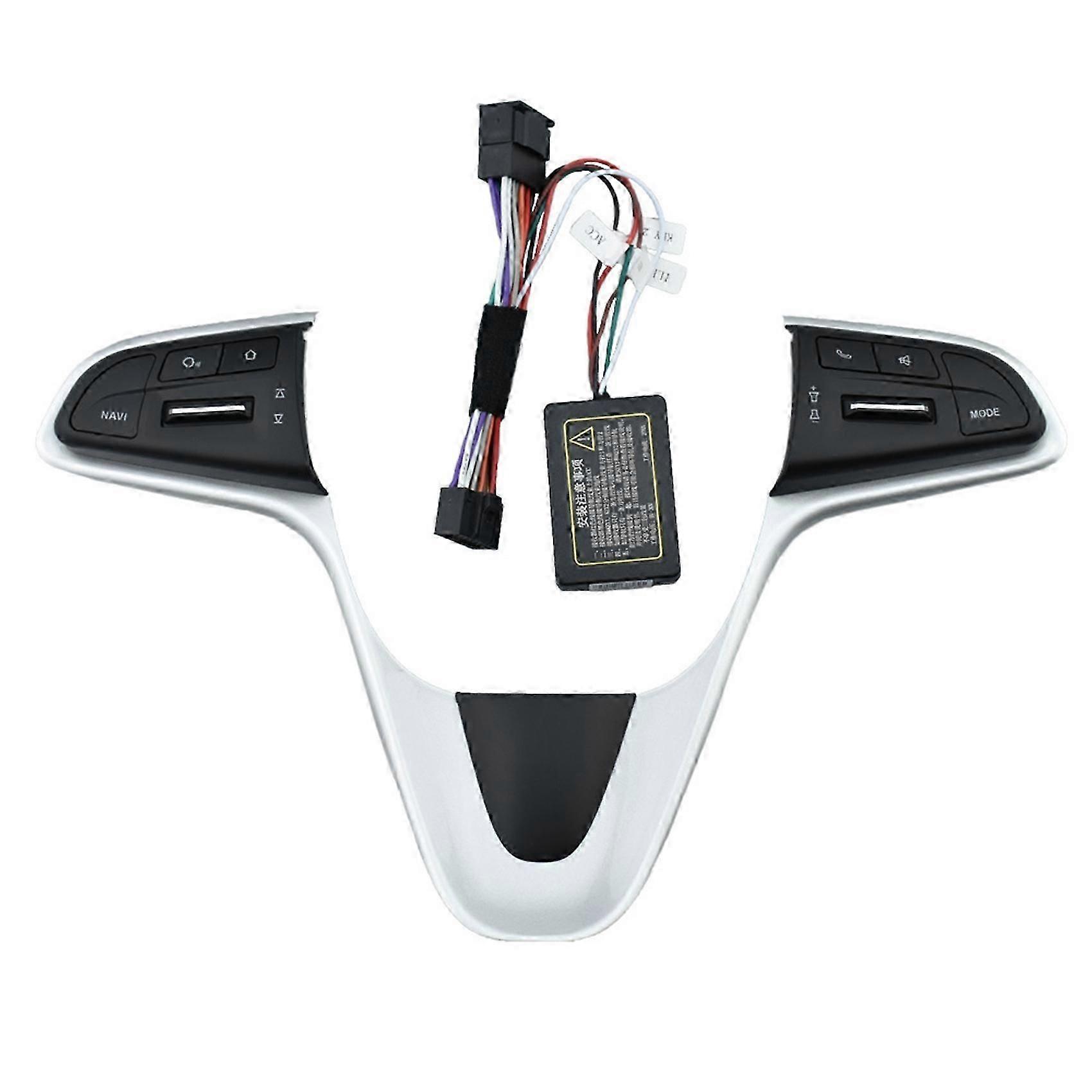 Multi-function Steering Wheel Buttons With Bluetooth Audio Control Switch Blue Backlight For Sail 2015-2018
