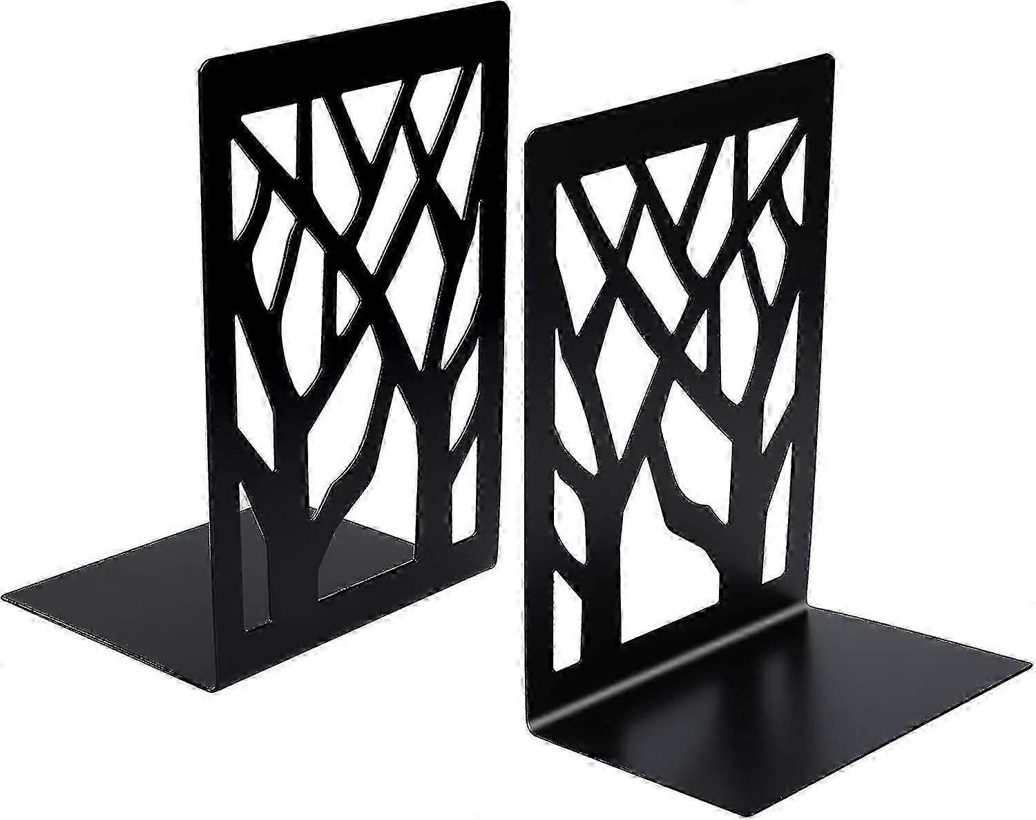 Metal Tree-Shaped Bookends Non-Slip