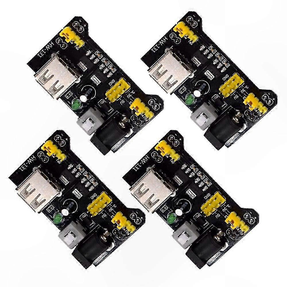 4Pcs Breadboard Power Supply Module, 5V 3.3V Compatible Special Power Adapter for Breadboards