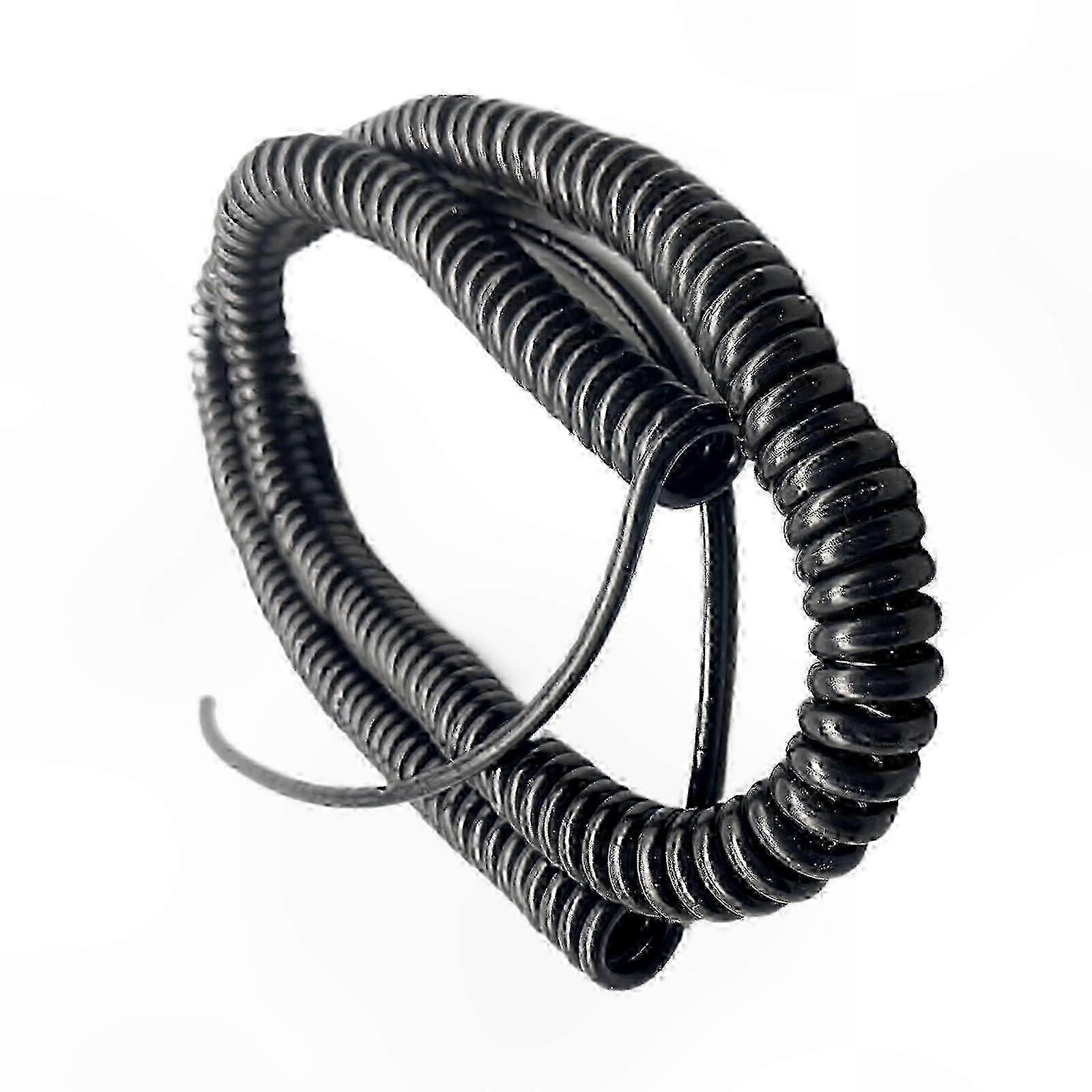 Stretchable 2.5m Coiled Cable, 24AWG 2-Core Flexible Electrical Wire for Various Applications