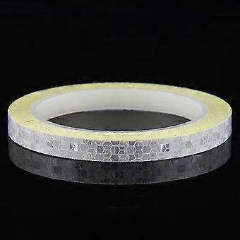 Reflective Tape Fluorescent 1cm x 8m PVC Compatible with Bicycle, Helmet, Motorcycle, Scooter