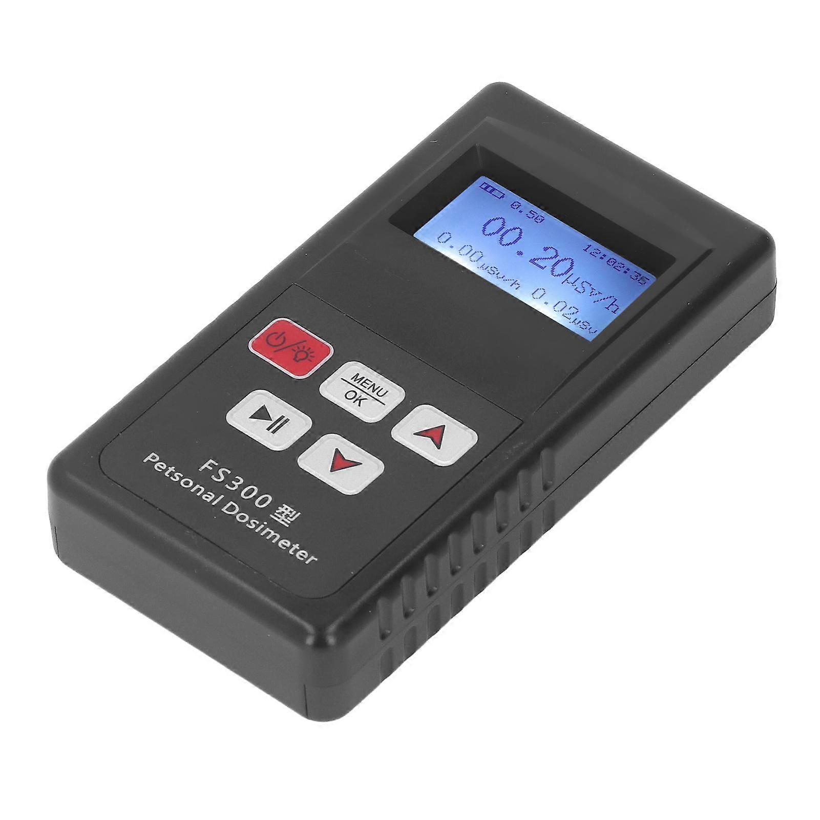 Radiation Detector Current Average Total Data Display Dosimeter Geiger Counter with Alarm Function