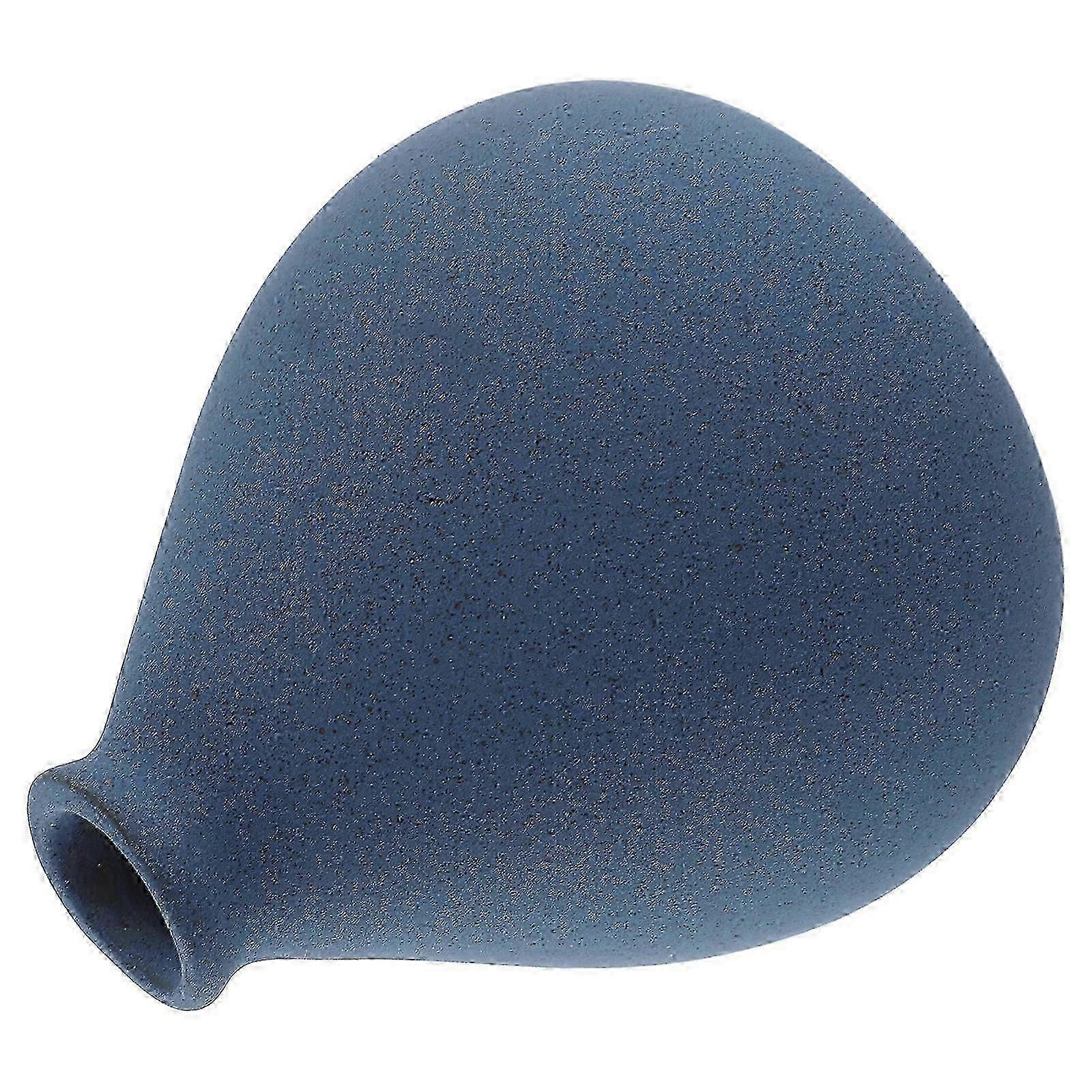 Rustic ceramic vase. Square. Blue. compatible with storing flowers. 1 piece.