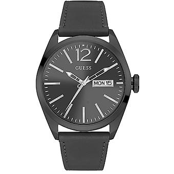 Guess Vertigo Quartz Analog Man Watch with Cowskin Bracelet W0658G4