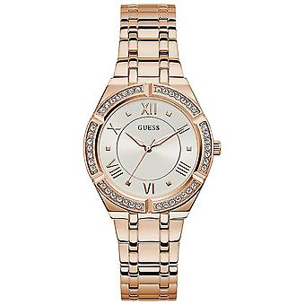 Gissa klockor damer cosmo klocka för Kvinnor Analog Quartz med rostfritt stål armband GW0033L3