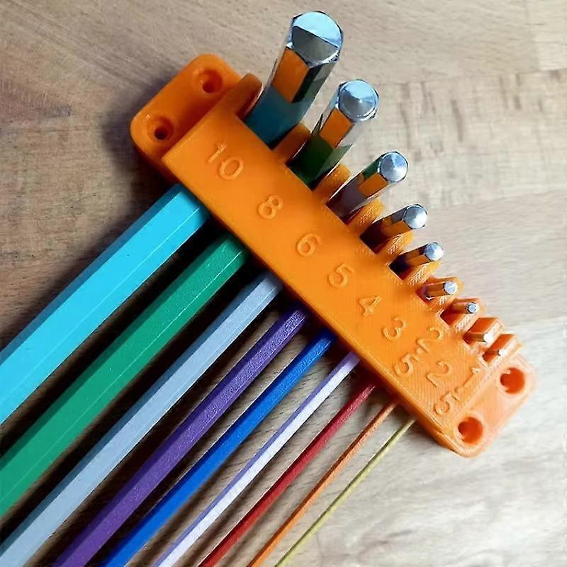 Numbered Hex Socket Organizer Punch-Free Wall Mount Tool Storage Rack For Pegboard Workshop