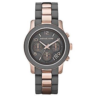 Mkors Jet set sport Quartz analoge Women's horloge met MK5465 rubber armband