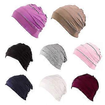 Soft pink Chemo Hats for Women - Comfortable Cancer Headwear Cap, Sleeping Turban & LinerYF