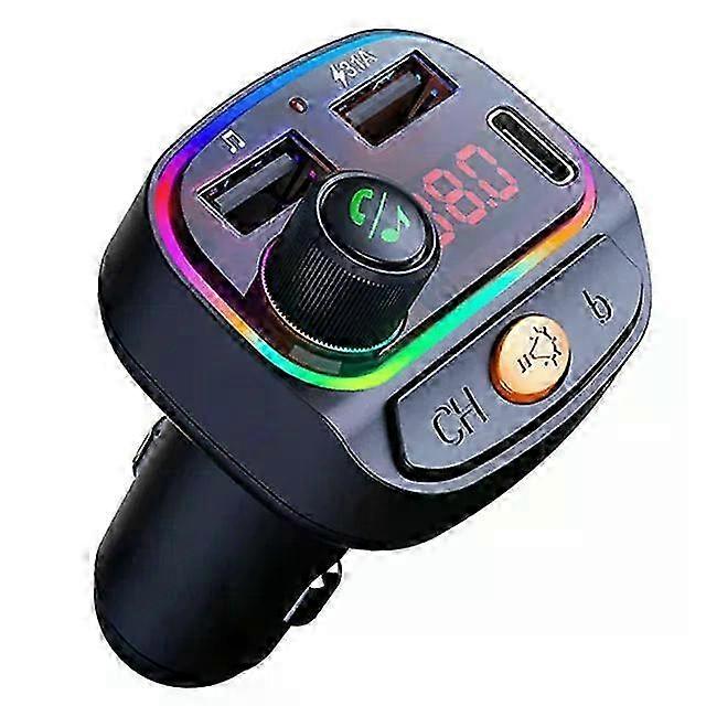Bluetooth 5.0 FM Transmitter RGB Ambient