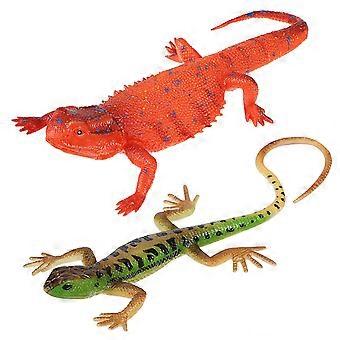Lizard Toys Lizard Figurines Realistic Simulation Children Entertainment 2Pcs
